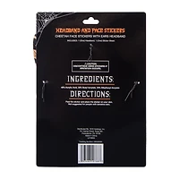 Halloween Headband And Face Gems Set