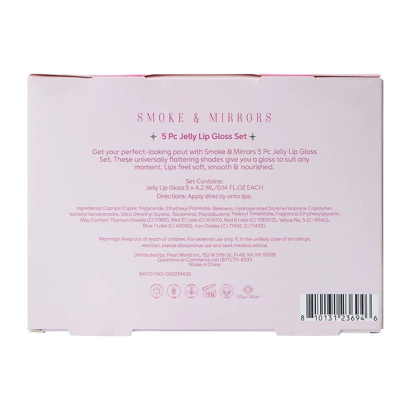 Smoke & Mirrors Shine On Jelly Lip Gloss Set 5-Piece