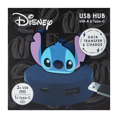 Disney Stitch 3-Port USB Hub