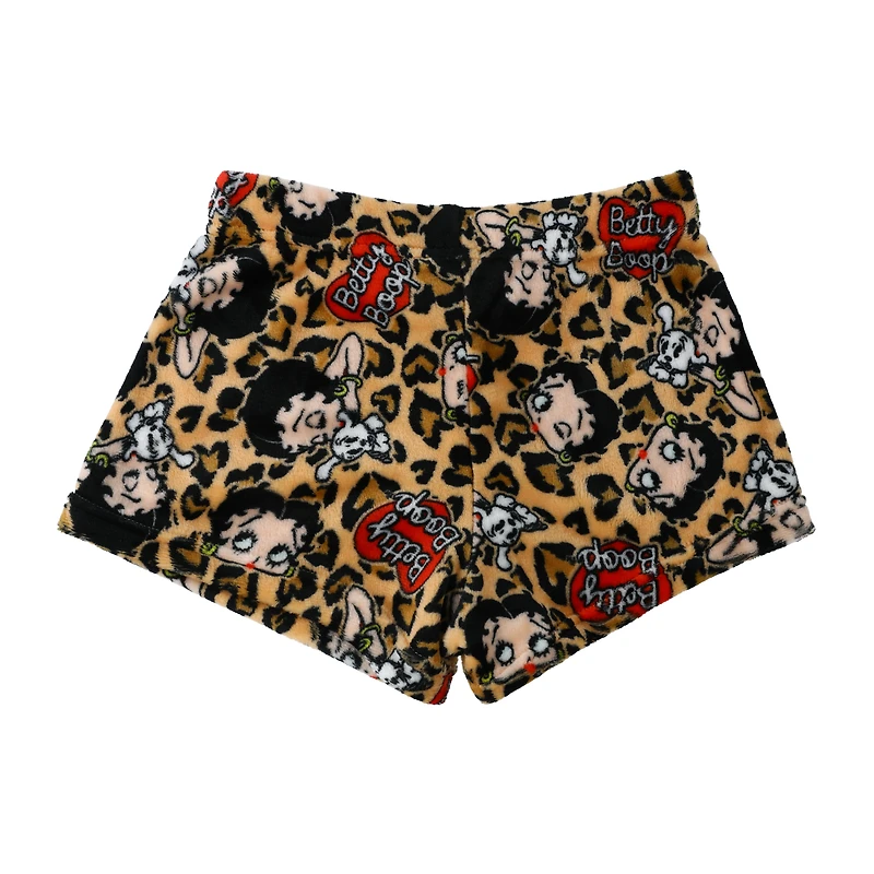 Juniors Printed Plush Short