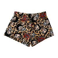 Juniors Printed Plush Short