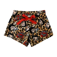 Juniors Printed Plush Short