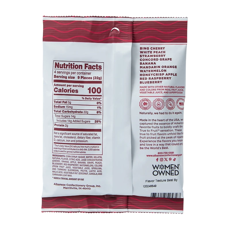 Albanese® True To Fruit™ Gummies 5oz