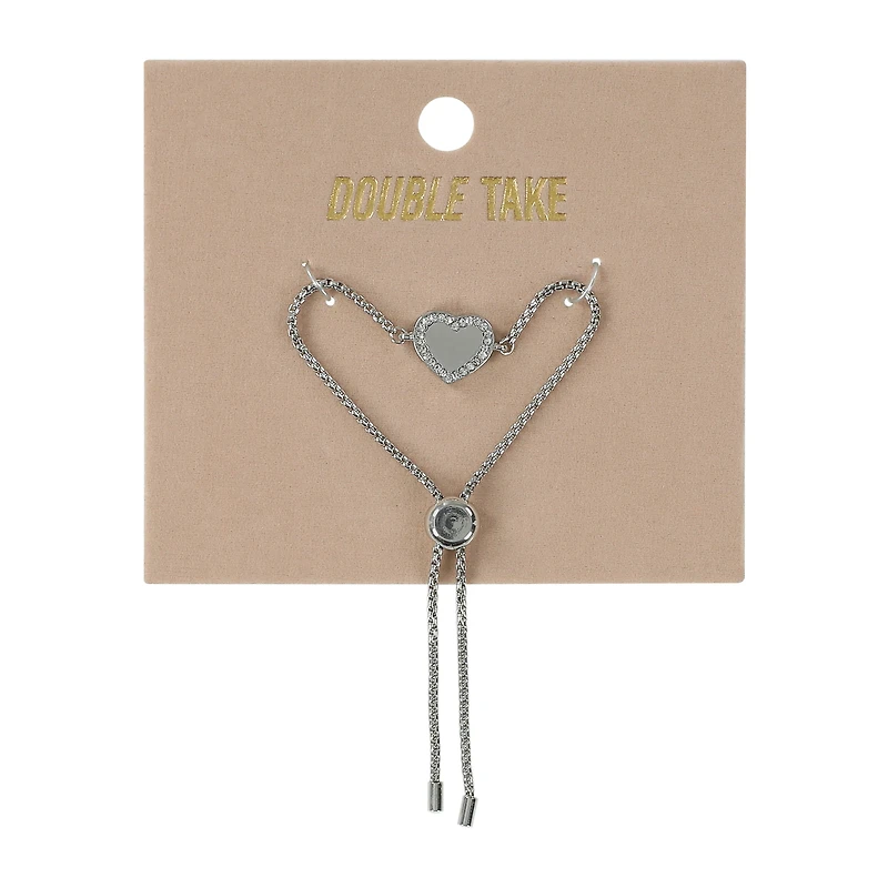 Double Take Heart Bracelet