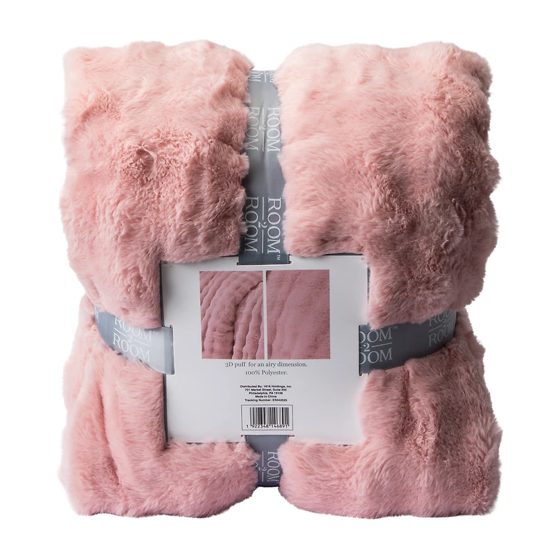 Bubble Faux Fur Comforter