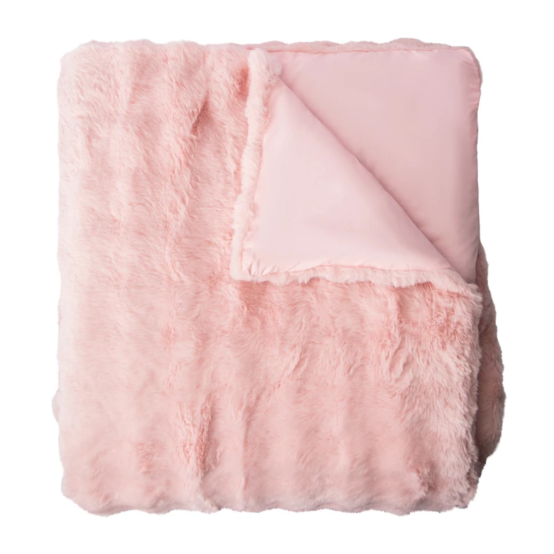 Bubble Faux Fur Comforter