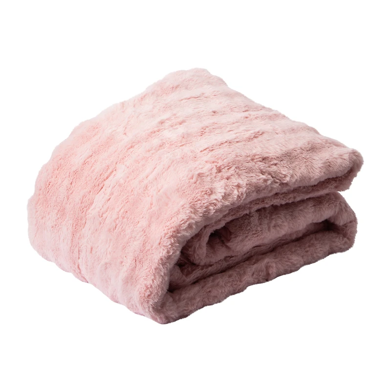 Bubble Faux Fur Comforter