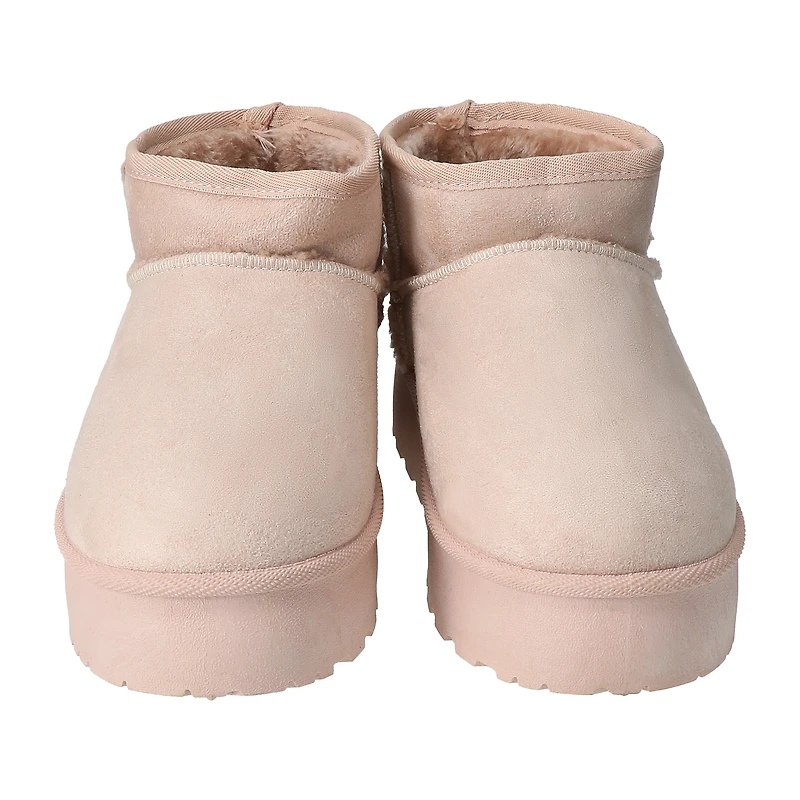 Ladies Cozy Sherpa Platform Boots