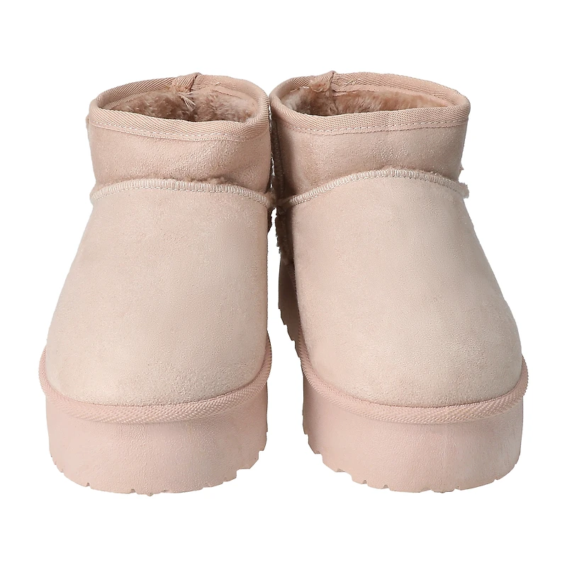 Ladies Cozy Sherpa Platform Boots