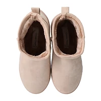 Ladies Cozy Sherpa Platform Boots