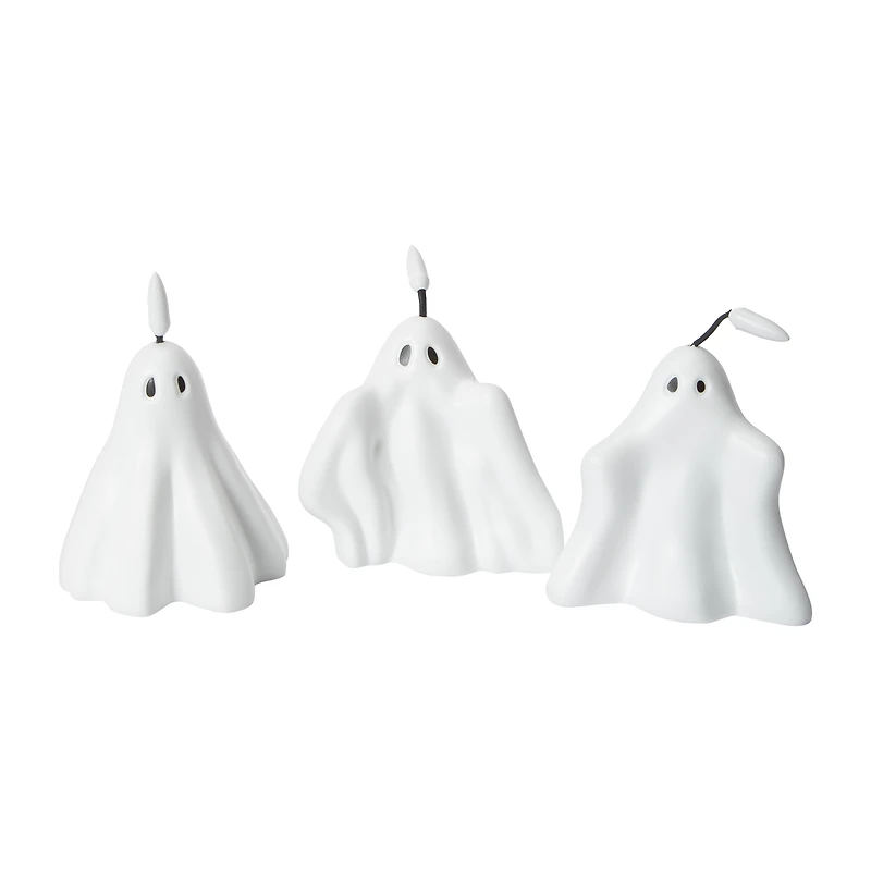 Halloween Ghost LED Candles 3-Piece Set