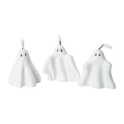 Halloween Ghost LED Candles 3-Piece Set