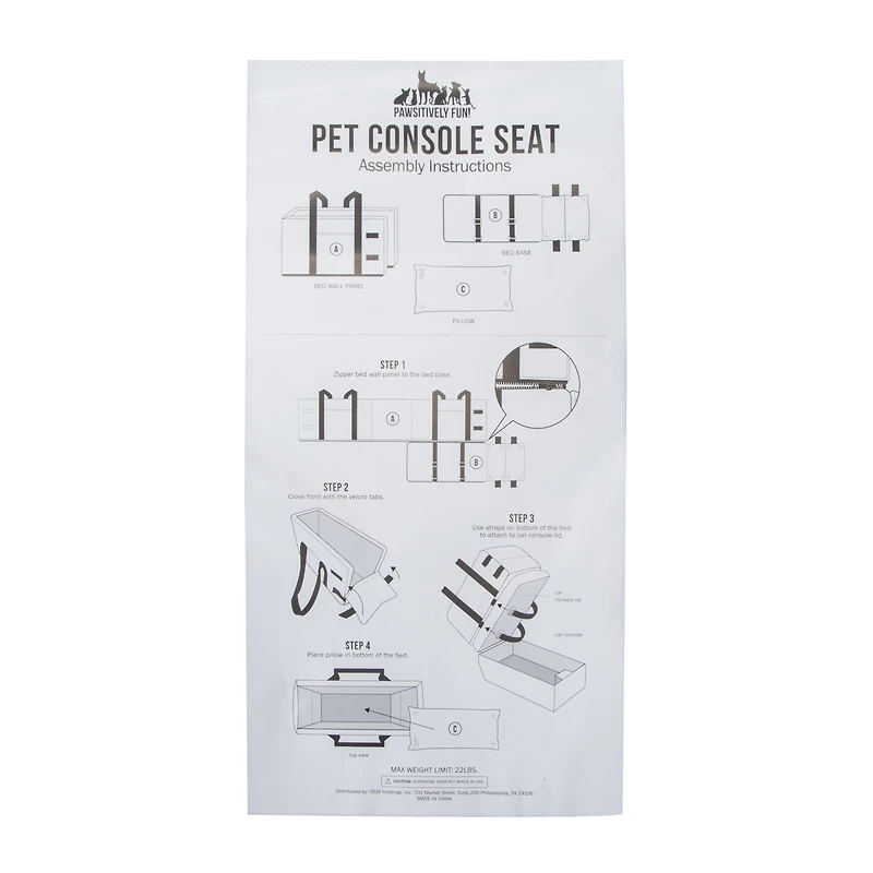 Pet Console Seat For Small Dogs