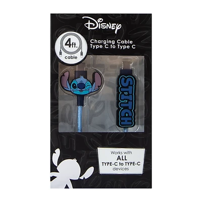 Disney Stitch Charging Cable Type-C To Type-C 48in