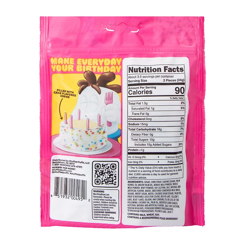 Stuffed Puffs® Birthday Cake Filled Marshmallow Bites 2.79oz