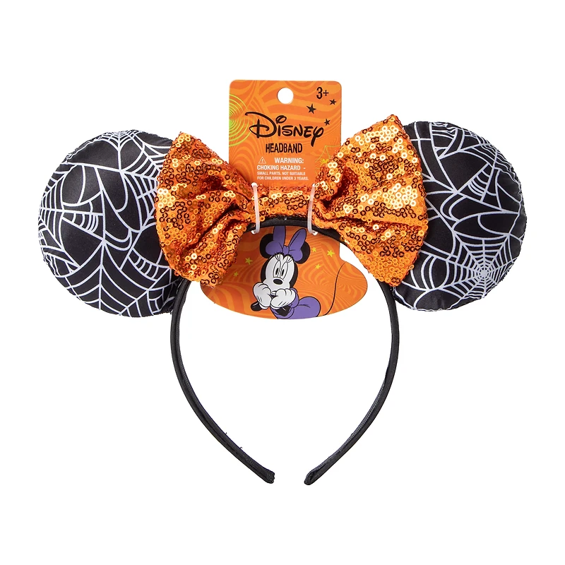 Halloween Disney Spider Web Minnie Ears Headband