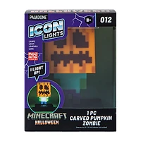 Paladone® Minecraft Halloween Carved Pumpkin Zombie Icon Lights