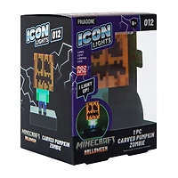 Paladone® Minecraft Halloween Carved Pumpkin Zombie Icon Lights