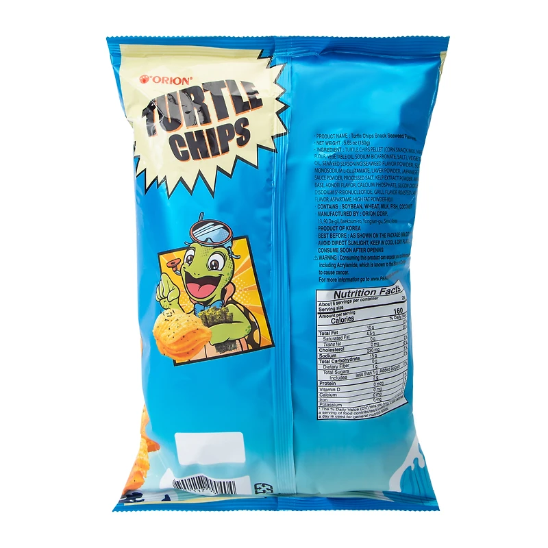 Orion® Turtle Chips Seaweed Flavor 5.65oz