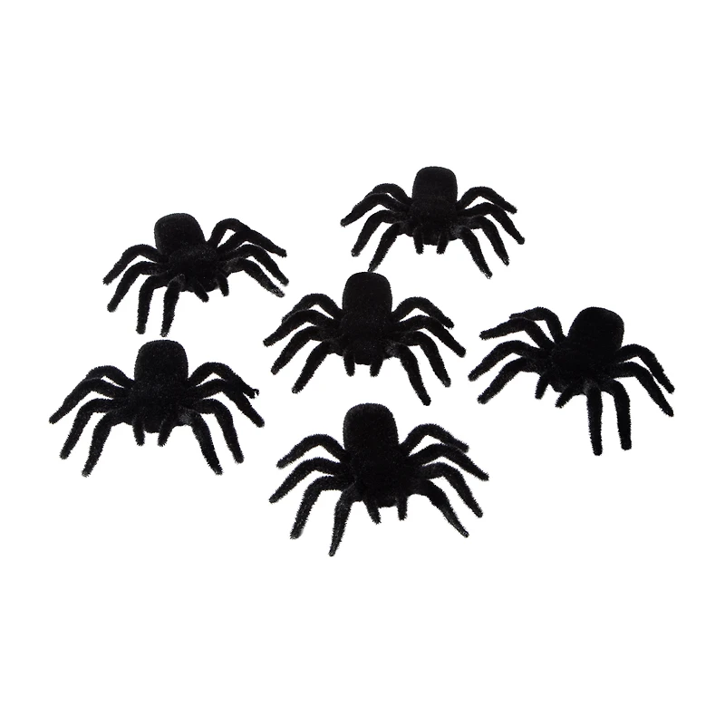 Halloween Decorative Spiders 6-Pack