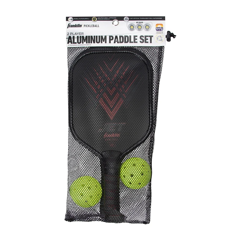Franklin® Pickleball 2-Players Jet Aluminum Paddle Set