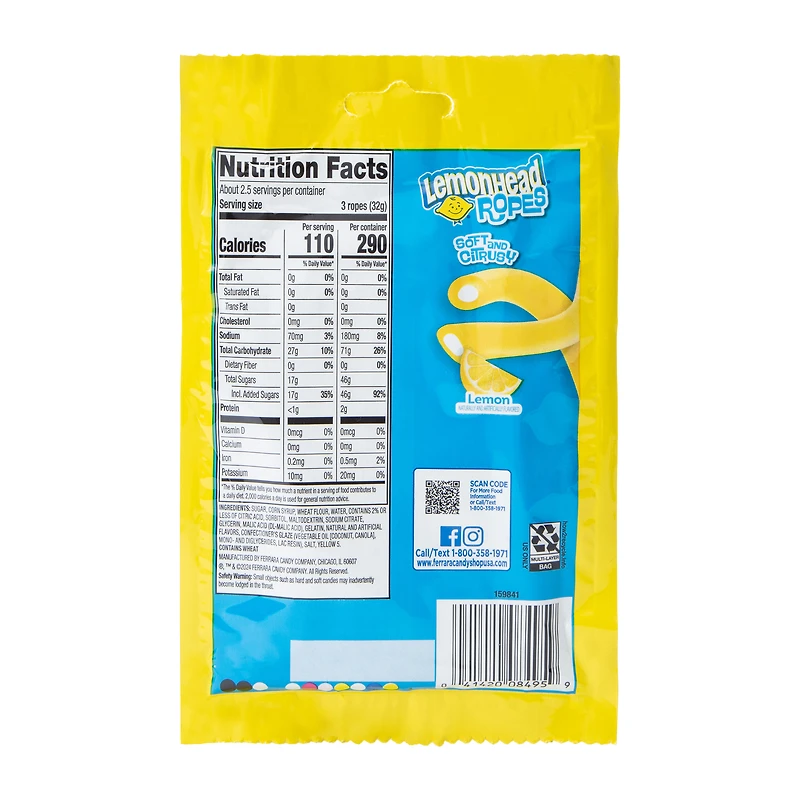 Lemonhead® Ropes 3oz