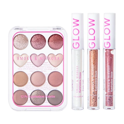 Smoke & Mirrors Dare To Dazzle Eyeshadow Pallete & Glaze Set