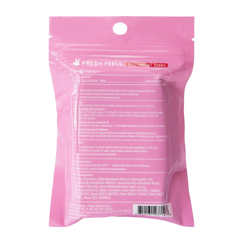 Fresh Feels Strawberry Scent Hand Sanitizer 1.4oz