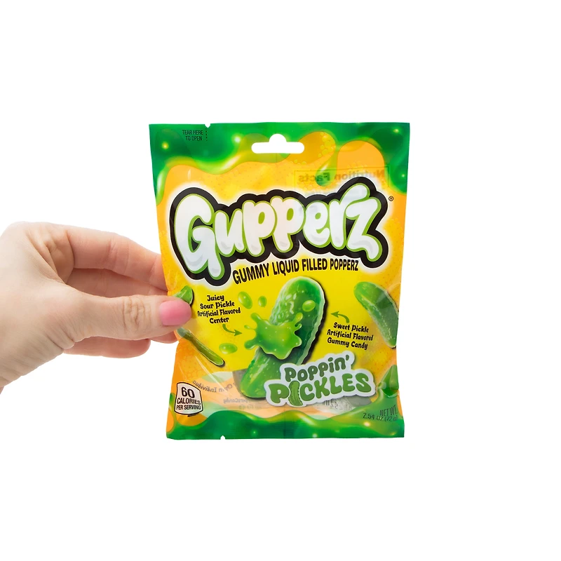Gupperz® Poppin' Pickles Gummy Liquid Filled Candy 2.54oz