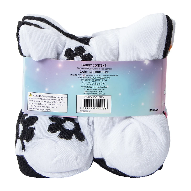 Girls Mid Crew Socks 10-Pairs