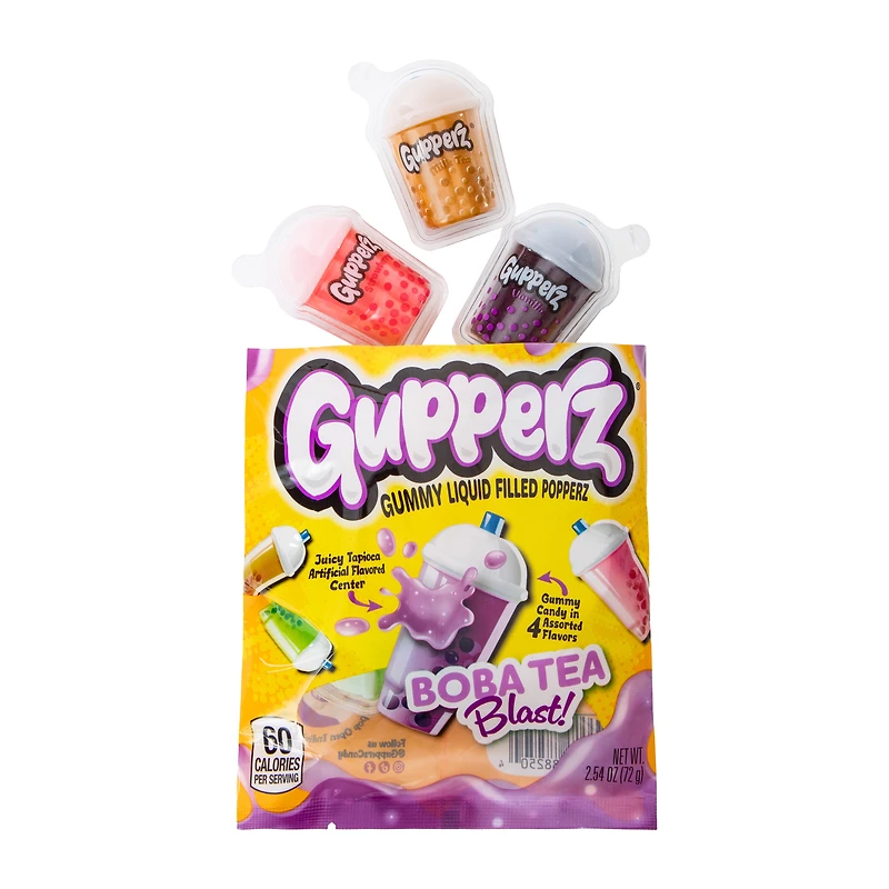 Gupperz® Boba Tea Blast! Gummy Liquid Filled Candy 2.54oz