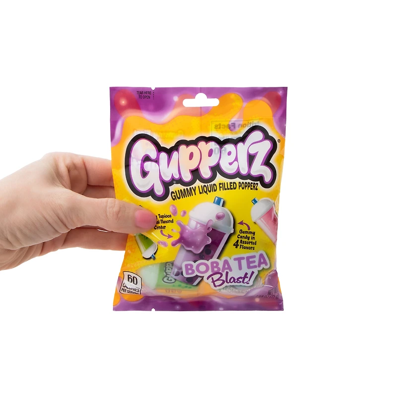 Gupperz® Boba Tea Blast! Gummy Liquid Filled Candy 2.54oz