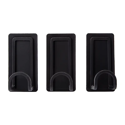 Peel & Stick Adhesive Hooks Set 3-Count