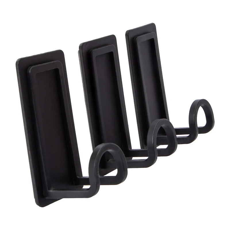 Peel & Stick Adhesive Hooks Set 3-Count