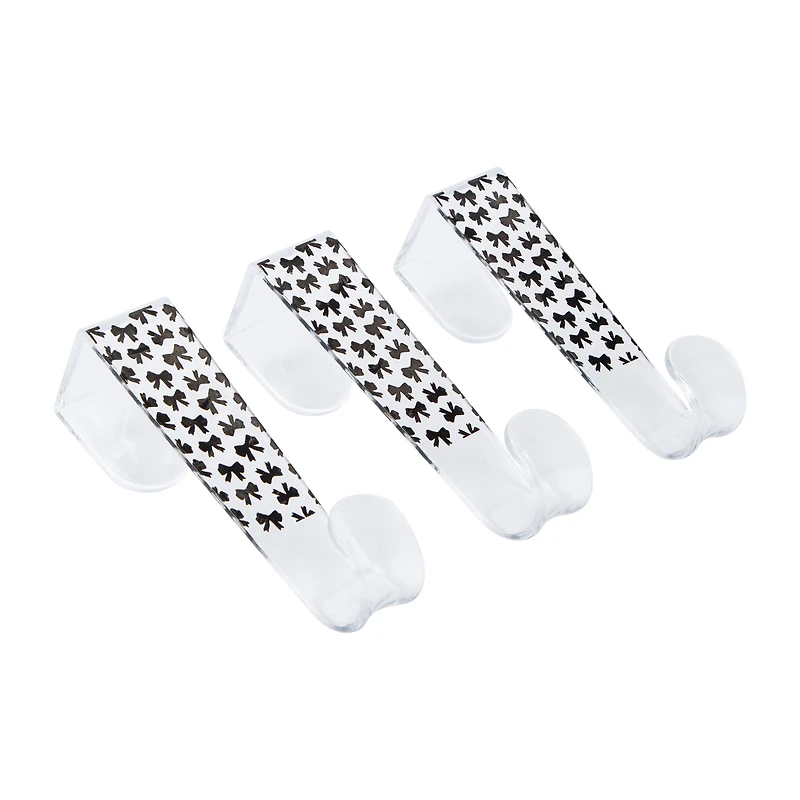 Printed Over The Door Hooks 3-Pack