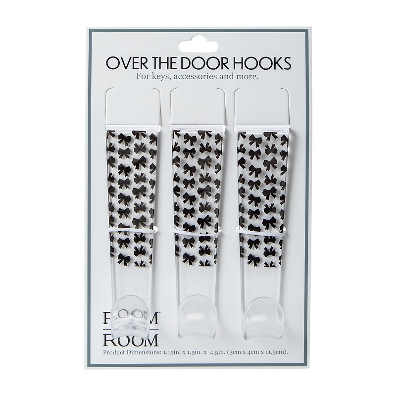 Printed Over The Door Hooks 3-Pack