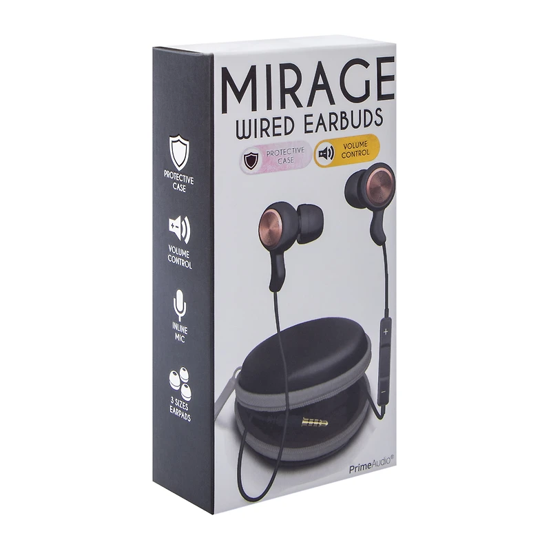 Mirage Wired Earbuds W/ Case