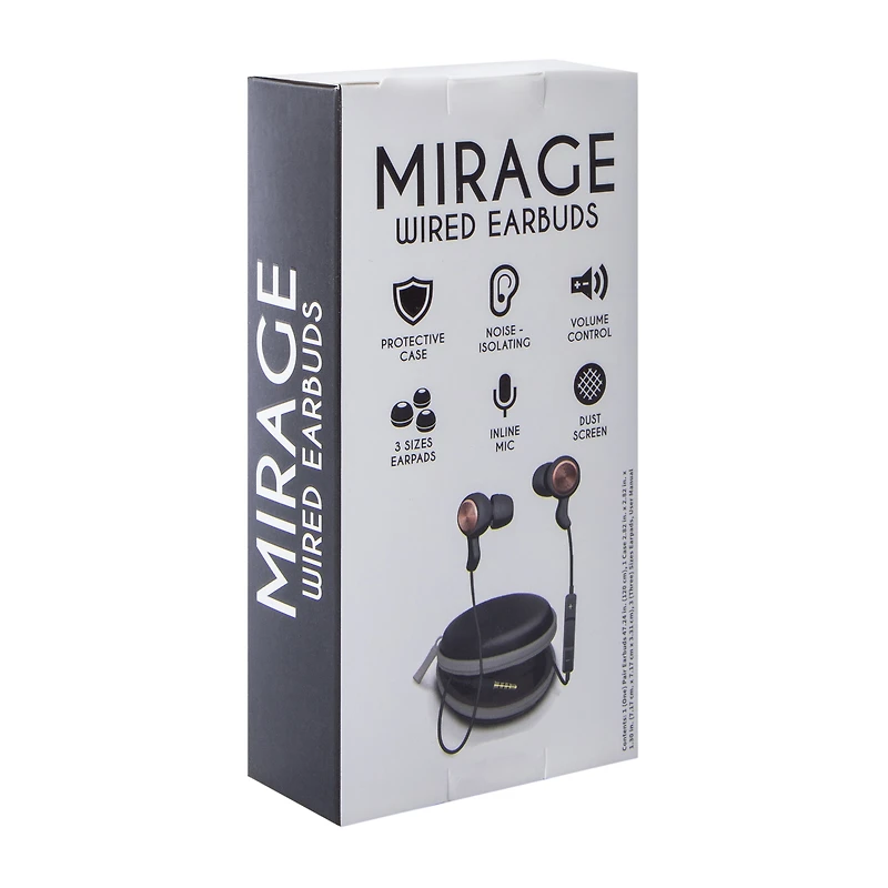 Mirage Wired Earbuds W/ Case