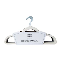 Flocked Hangers Set 20-Pack