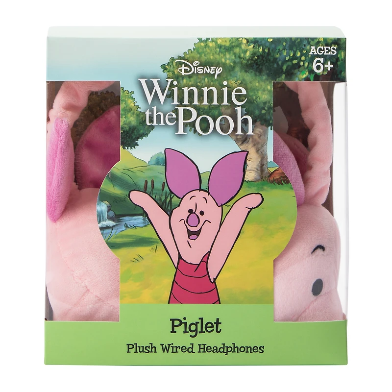 Disney Winnie The Pooh Piglet Plush Wired Headphones