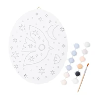 hanging oval canvas art set 8in x 10in