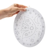 hanging oval canvas art set 8in x 10in