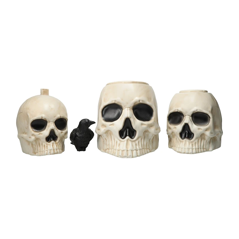 Halloween Stackable Skulls 24in