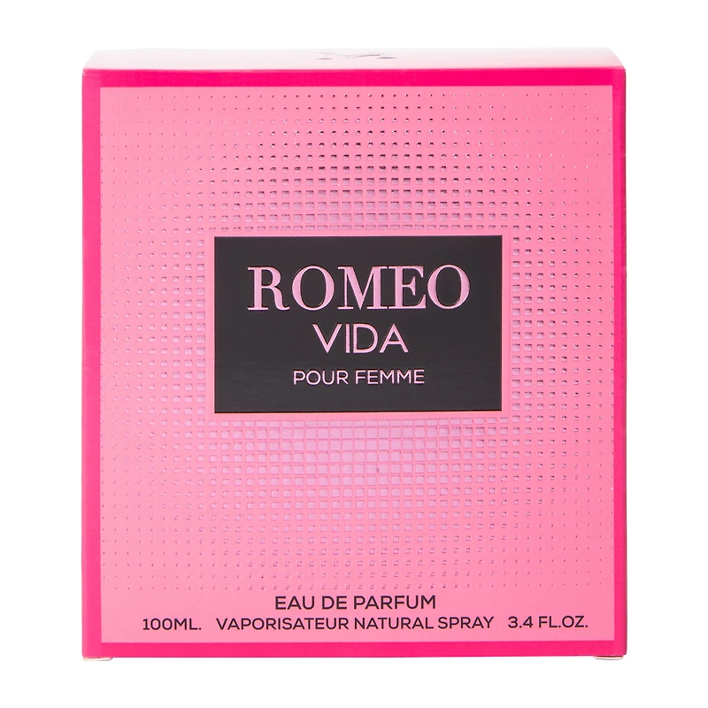 Romeo Vida Pour Femme Eau De Parfum 3.4oz