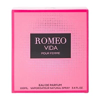 Romeo Vida Pour Femme Eau De Parfum 3.4oz