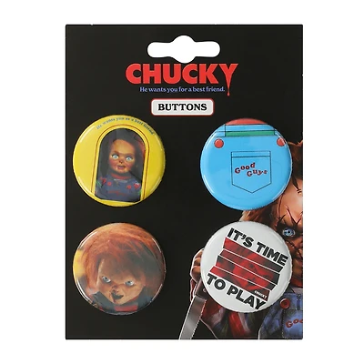 Licensed Buttons 4-Pack