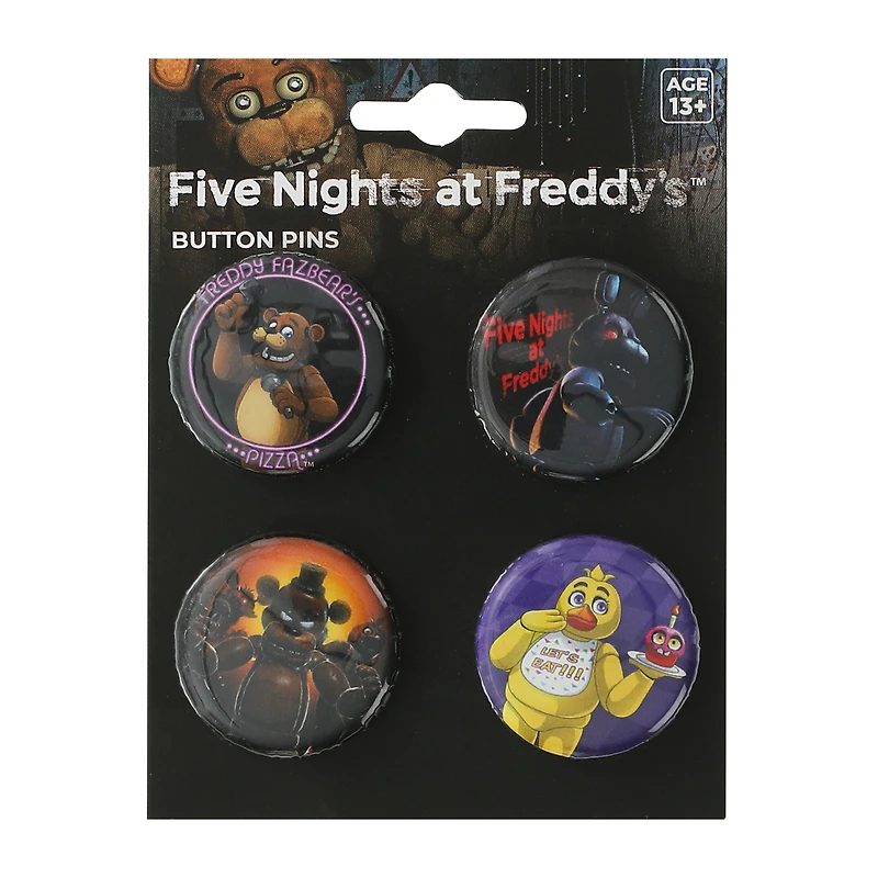 Licensed Buttons Set 4-Pack