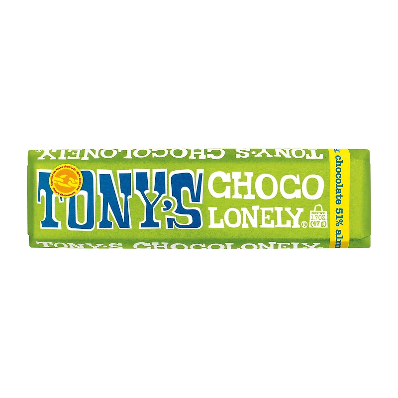 Tony's Chocolonely® Almond Sea Salt Dark Chocolate Bar 1.7oz