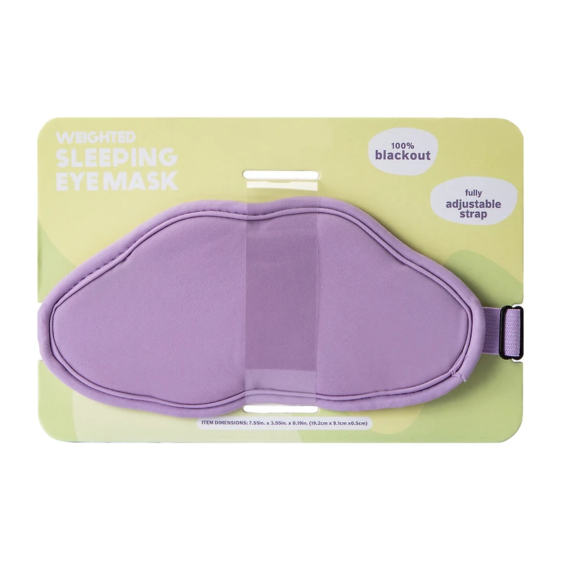 Purple Weighted Sleeping Mask