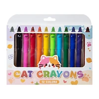 Cat Crayons 12-Count